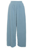 Elastic Waist Relaxed Wide-Leg Pants