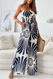 Strapless Wide-Leg Jumpsuit