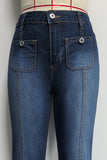 Chic Flare Pocket Jeans