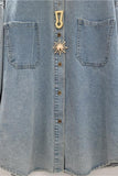 Button-Front Embellished Shirt