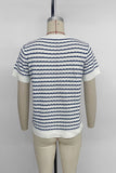 Striped Buttoned T-Shirt