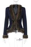 Faux Fur Trimmed Jacket