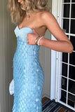 Strapless Maxi Evening Dress