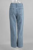 Classic Straight-Leg Denim Jeans
