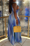 Halter-Neck Maxi Vacation Dress