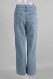 Classic Straight-Leg Denim Jeans
