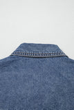 Button-Front Denim Shirt