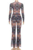 Stylish Printed Pants Set