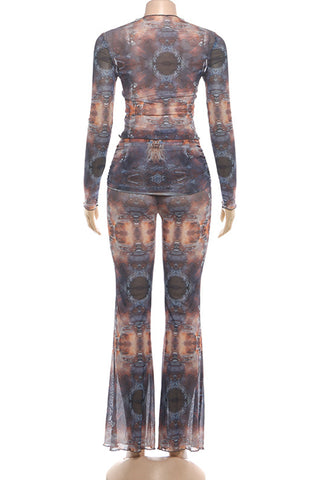 Stylish Printed Pants Set