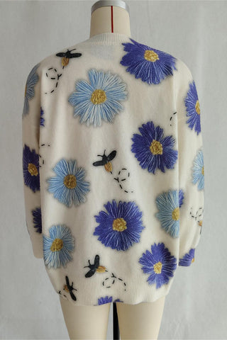 Floral Detail Sweater