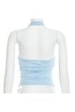 Ruched Halter Neck Tank Top