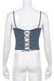 Studded Denim Tank Top