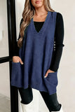 V-Neck Sweater Vest with Pockets