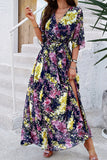 Floral Wrap Maxi Dress
