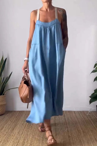 Relaxed Fit Sleeveless Dress