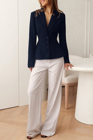 Tailored Single-Breasted Blazer