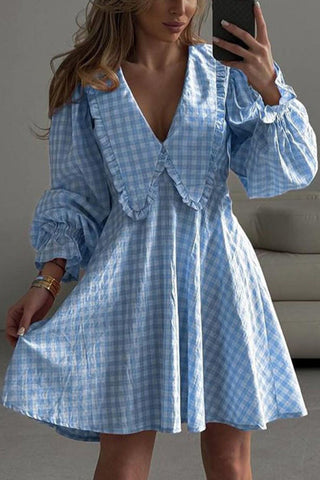 V-Neck Flowy Casual Dress