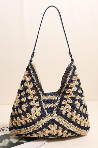Chic Woven Hobo Bag