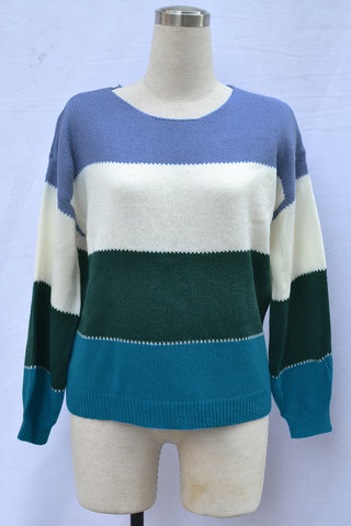 Striped Relaxed Fit Sweater