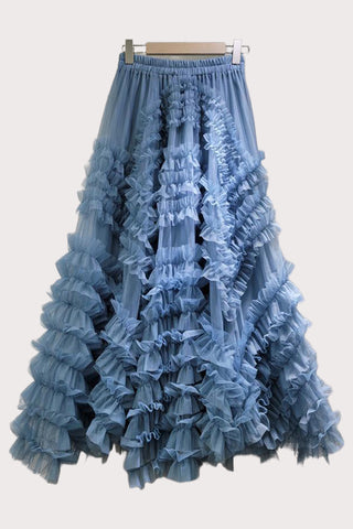 Ruffle Tiered Maxi Skirt