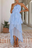 Layered Ruffle Casual Dress