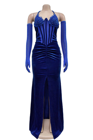Elegant Evening Gown with Split Detail