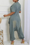 Relaxed V-Neck Jumpsuit