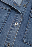 Button-Front Denim Shirt
