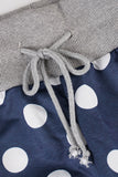 Polka Dot Lounge Pants with Drawstring Waist