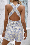 Sleeveless Patterned Romper