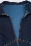 Zip-Front Fitted T-Shirt Polo