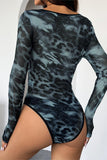 Elegant Long-Sleeve Lace Bodysuit