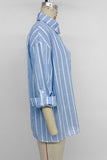 Striped Button-Front Shirt