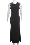 Graphic Patchwork Sleeveless Casual Dress
