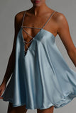 Strappy Rhinestone Casual Dress