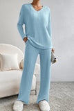 Ribbed Knit Lounge Set