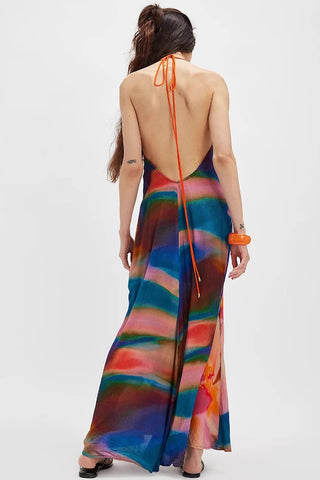 Halter Neck Maxi Dress