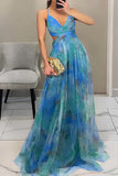 Elegant Floral Evening Gown