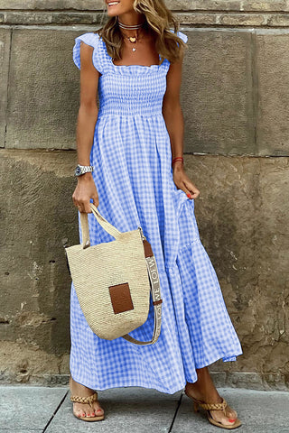 Smocked Casual Maxi Dress