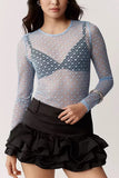 Sheer Long-Sleeve T-Shirt