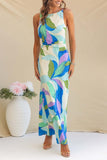 Floral Pattern Maxi Dress