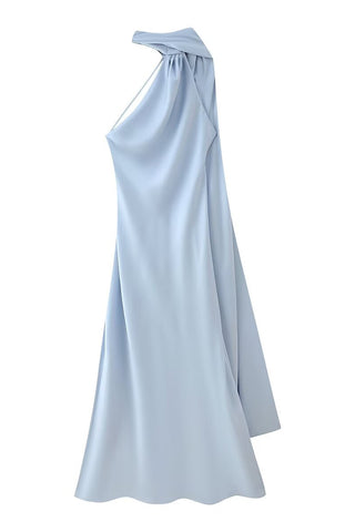 Asymmetric Neckline Casual Dress