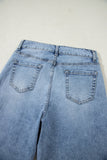 Split-Hem Straight Jeans