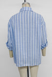 Striped Button-Front Shirt