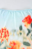 Floral Print Skirt Set