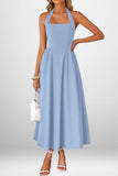 Halter-Neck Midi Dress