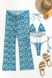 Floral Print Bikini Set with Cover-Up