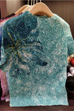 Textured Floral T-Shirt