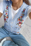 Floral Sweater Vest