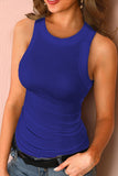 Sleeveless Ribbed Tank Top